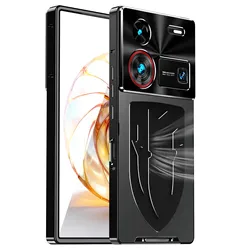 Shockproof Metal Bumper Frame Case with Premium Graphene Heat Dissipation and Aluminum Lens Protection - Nubia Z60 Ultra (Black)
