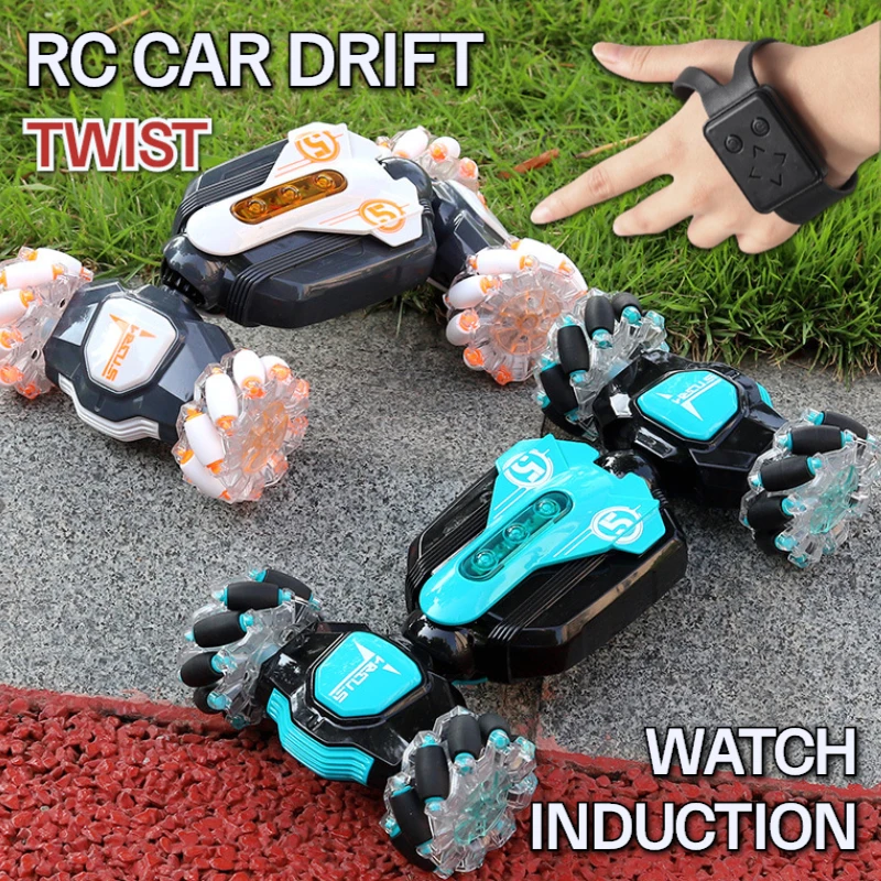 

RC Car Gesture Sensing,Charging Remote Control Twist Car Drift Stunt Deformation,4WD Off-road Vehicle Toys for Children's Gift