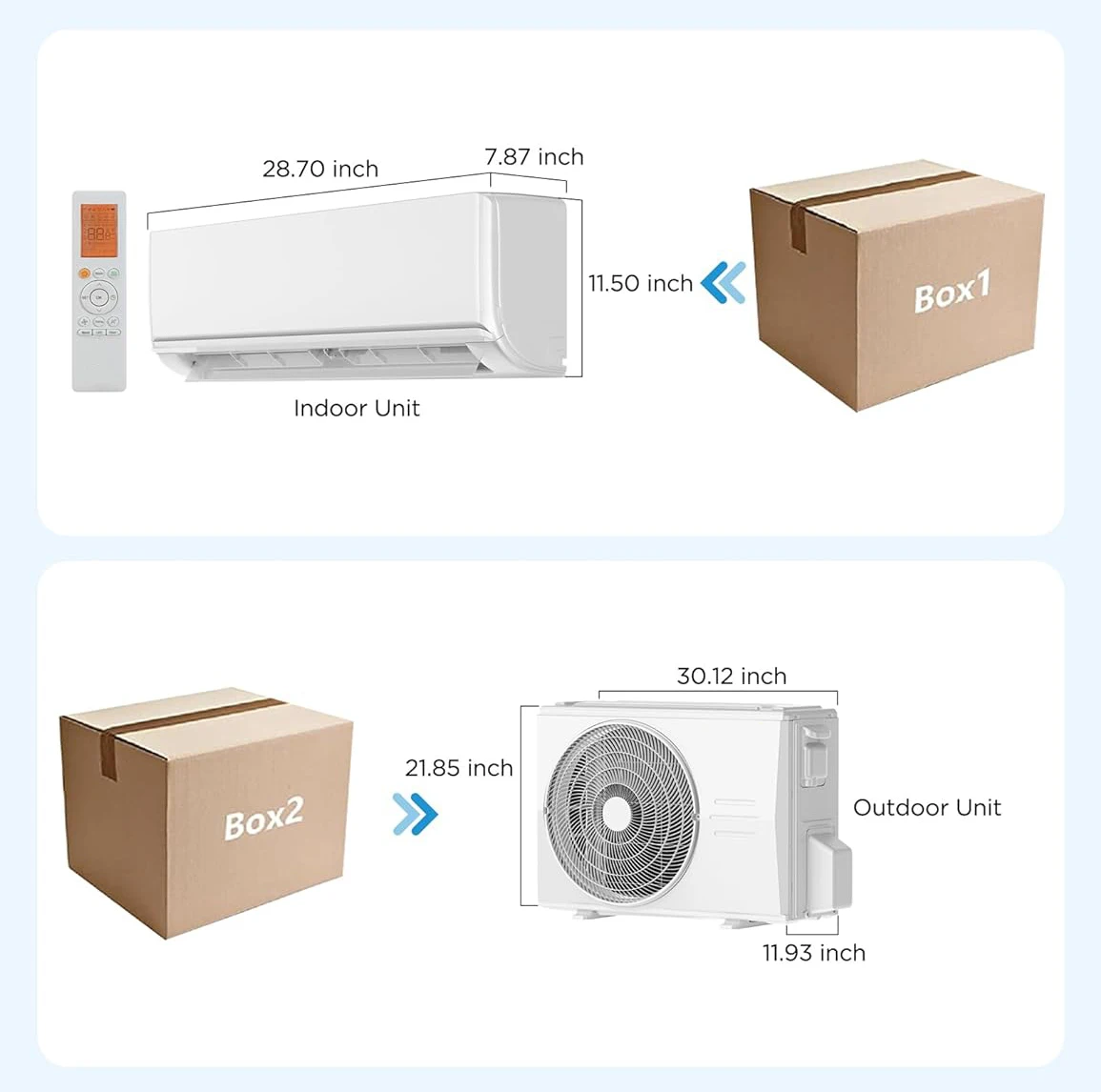Household Heat Pump Inverter Ductless Mini Split Air Conditioner and Heat Pump 5