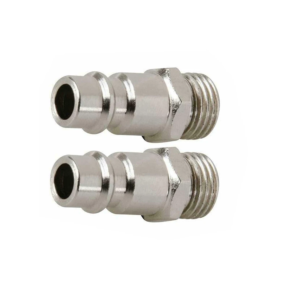 32mm Quick Release Euro Compressed Air Line Coupler Connector Fitting 1/4in Male Adapter 2Pcs air line fitting