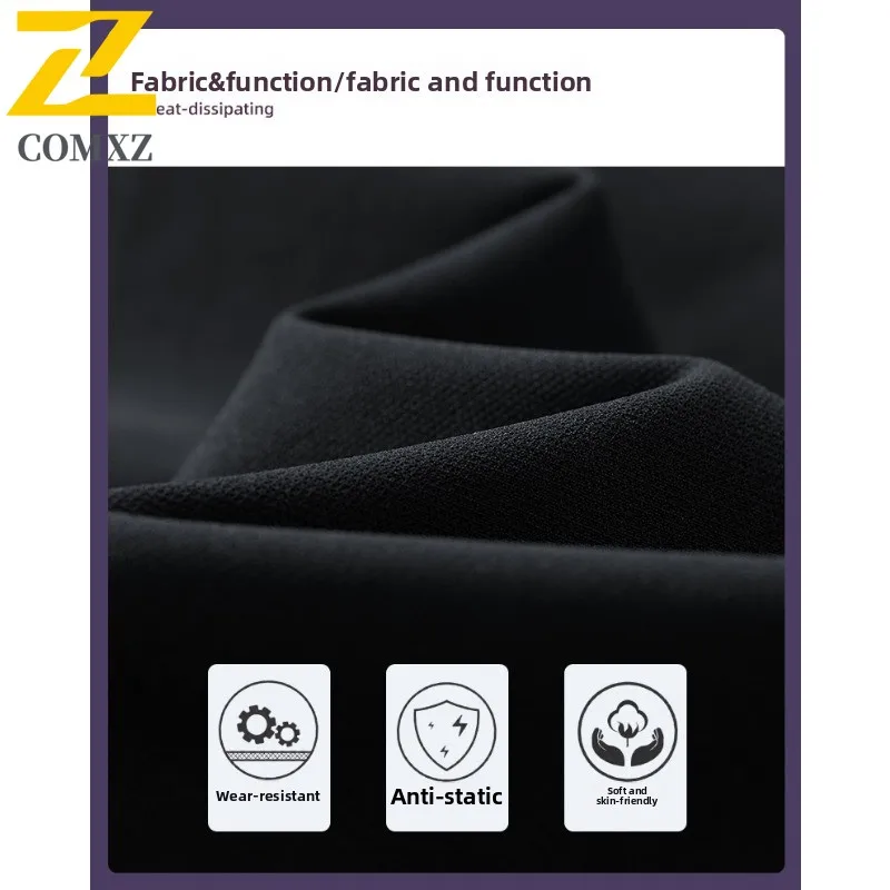 COMXZ 2025 Autumn New Unisex Pants American Classic Sweatpant Fit Ankle Button Streetwear Loose Trendy Casual outdoor Trousers