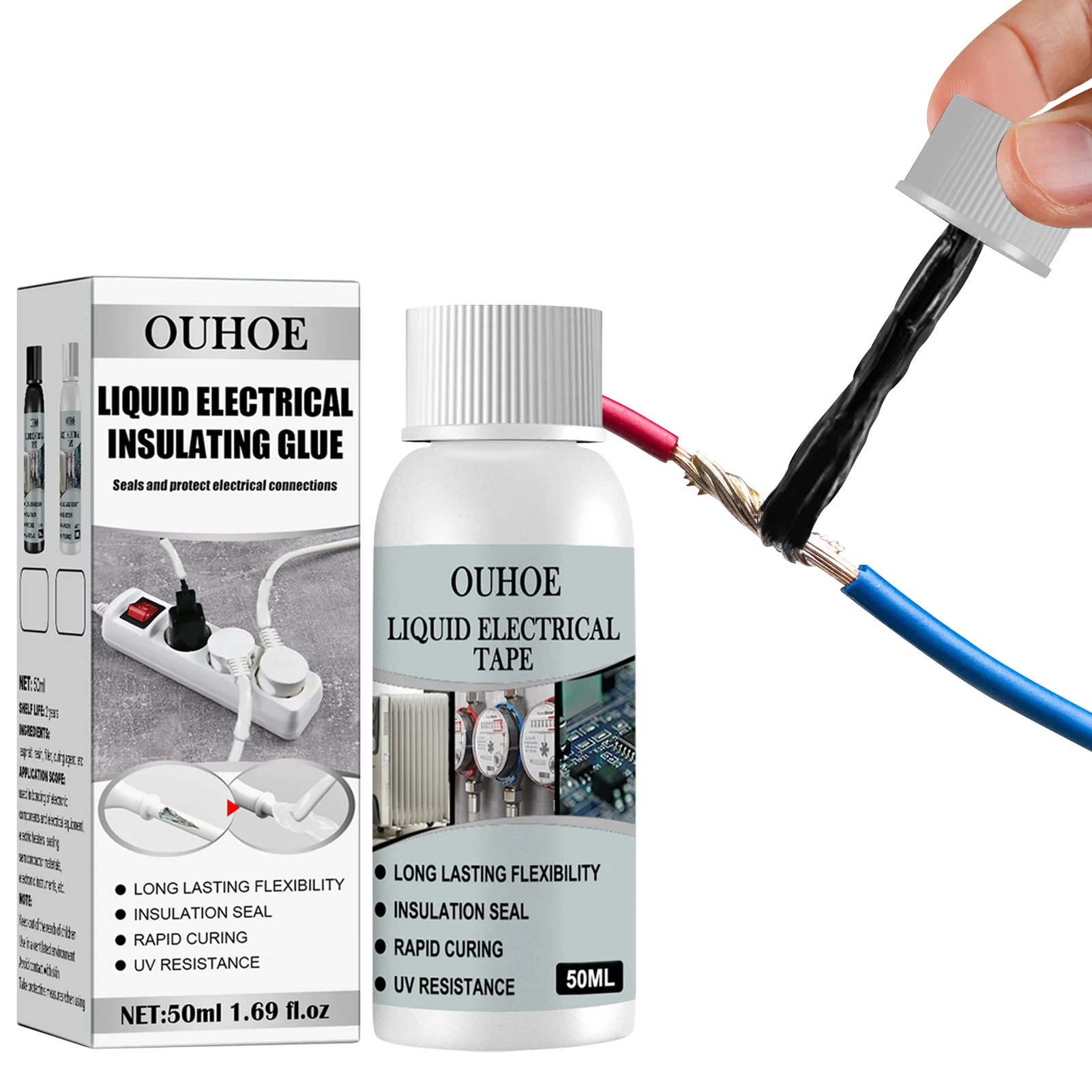 50ml Liquid Electrical Tape Liquid Insulating Rubber Coat Waterproof