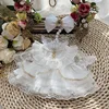 20cm Cotton Doll Skirt Light Luxury White Yarn Skirt 2