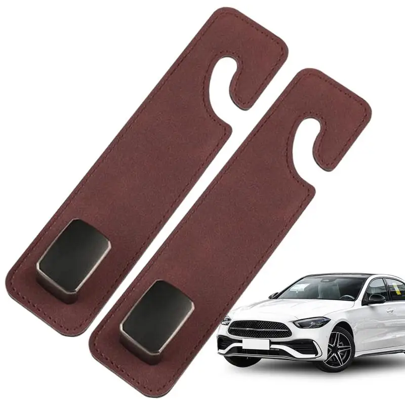 

2pcs Leather Storage Hook car headrest hook car back seat hanger purse hanger interior storage organizer interior accessories