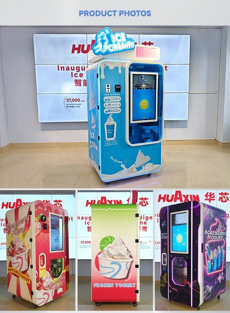 Manufacturer Direct Soft Ice Cream Machine for Retail Vending Projects