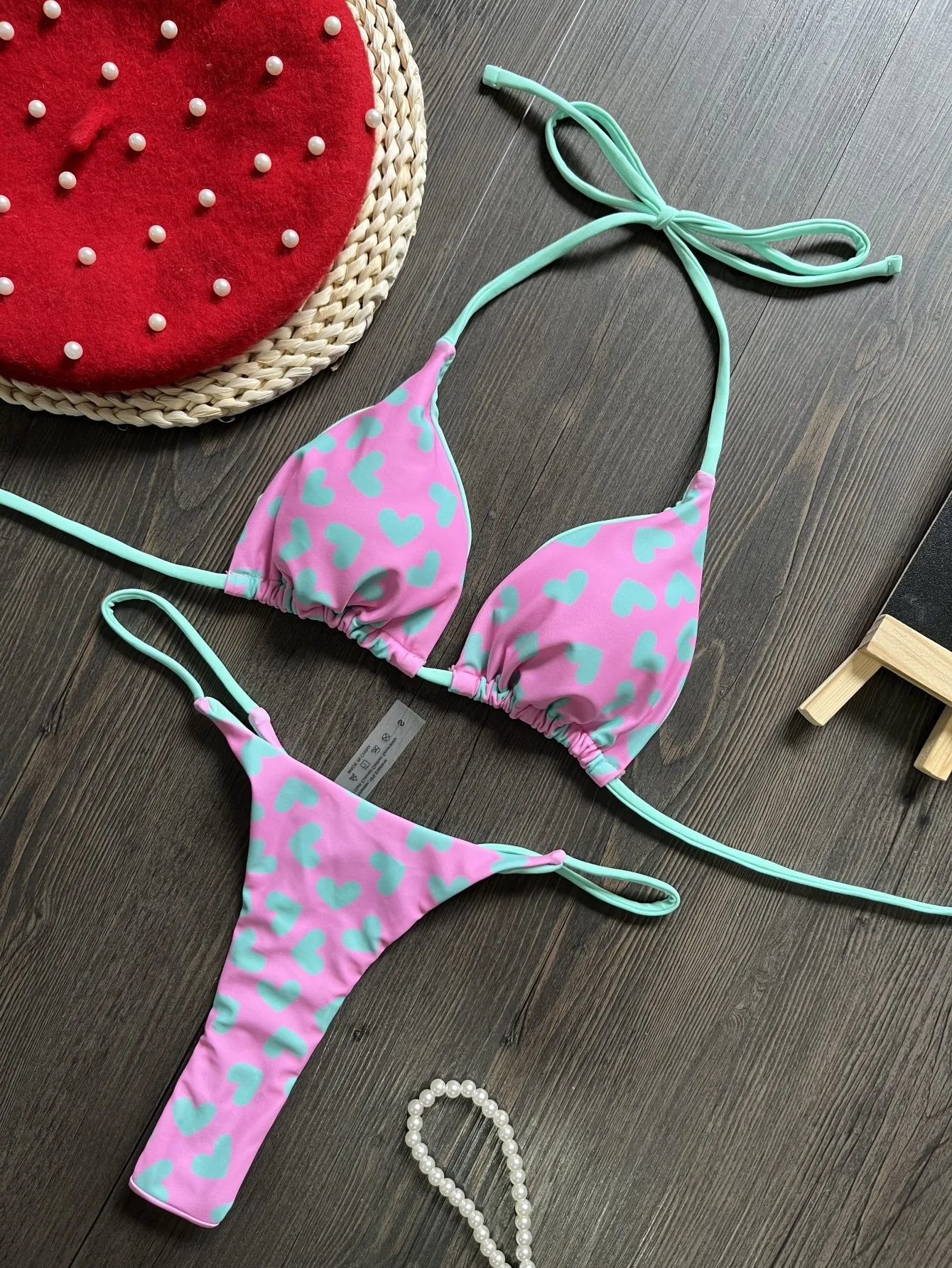 Sexy Micro Bikini Women Black Blue Metal Chain Strap Push Up Metallic Thong Swimsuit 2024 Bathing Suit Ring Linked Mini Swimwear