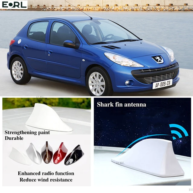 Für Peugeot 206 Haifisch flossen antenne FM-Signal Super-Antennen  verstärker Wasserdichter Signal verstärker FM/AM-Funk antennen