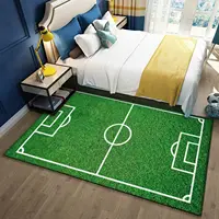 Football Field Carpet for Living Room Home Decor Children's Play Anti-slip Large Area Rugs Bedroom Bedside Foot Pad Bath Doormat 2