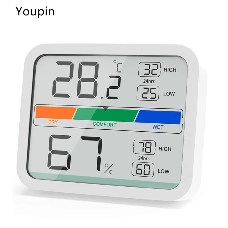 Følg os ting undervandsbåd Digital Thermometer | Youpin Thermometer | Thermo-hygrometer | Hygrometer -  Lcd Digital - Aliexpress