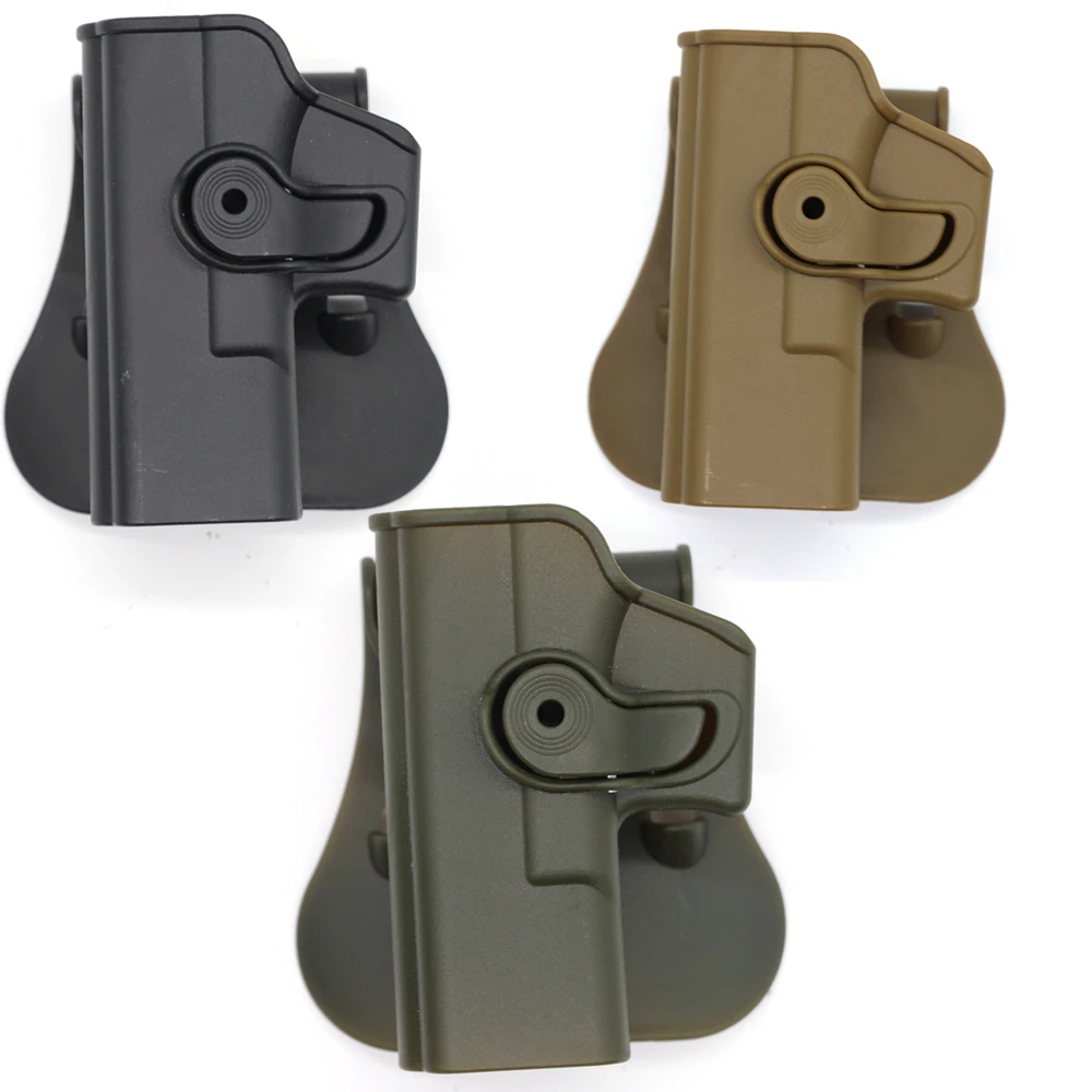 Left hand Glock 17 19 gun holster 360 degree rotation pistol gun case for G17 22 23