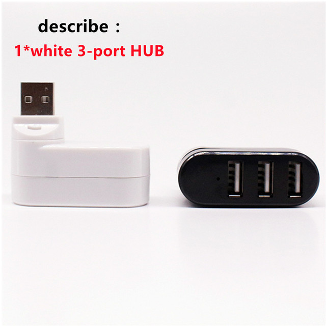 Selling Hot USB Hubs 3 Ports USB 2.0 Hub Mini Rotate Splitter Adapter Hub For PC Notebook Laptop Mac Usb 2.0 Splitter Hub