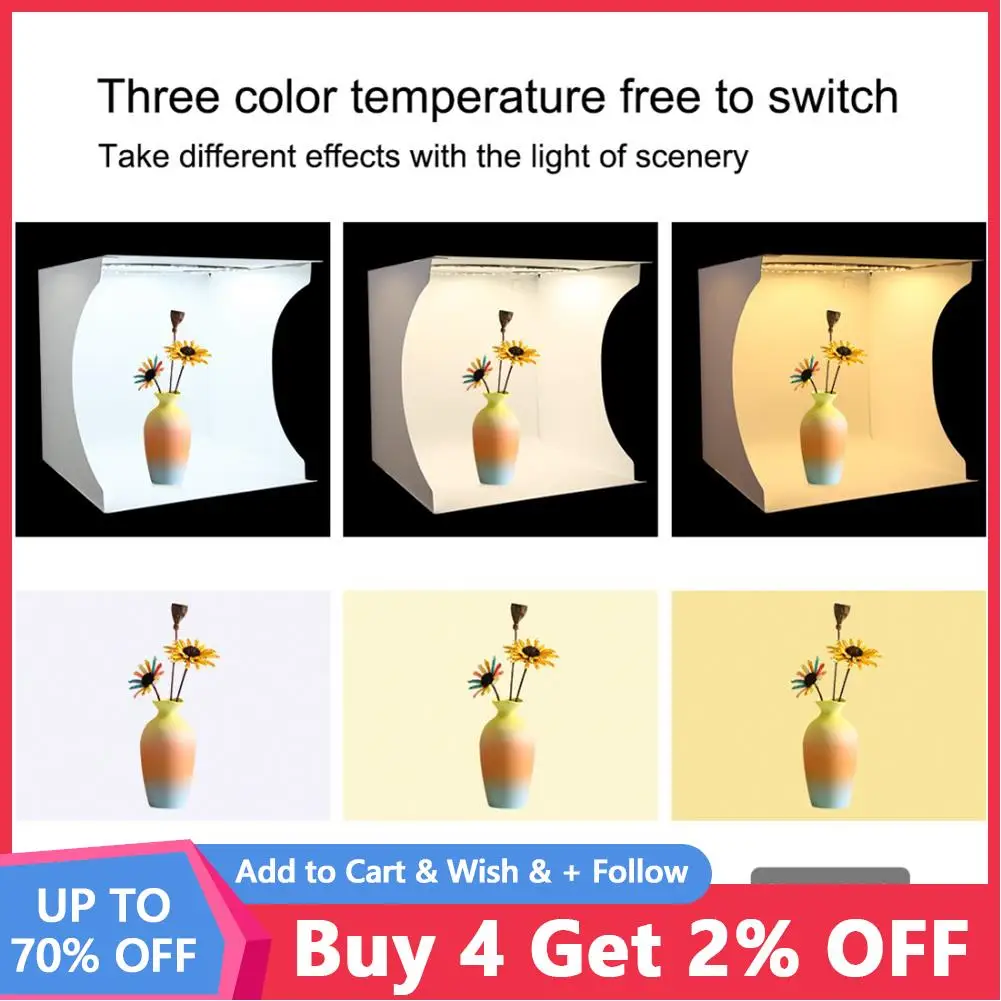 PULUZ Folding Photo Studio Kits Tent Shooting Props Large Photography Backdrop Upgrade Softbox Lightbox For Photobox DSLR Camera
