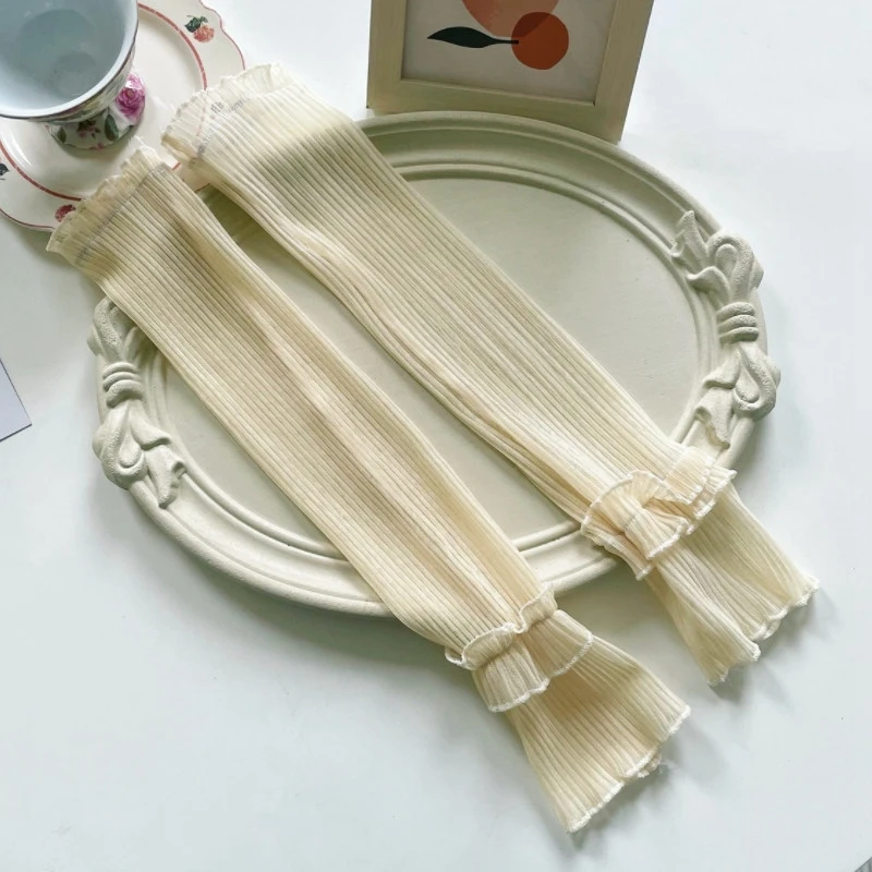 Женские летние солнцезащитные перчатки без пальцев | AliExpress