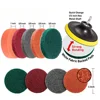 Drilling Brush Polishing Sponge Pad Set Power Scrubber Cleaning Kit Car Home Clean Tools Scrub Brush Set Power Drill Accessories 6