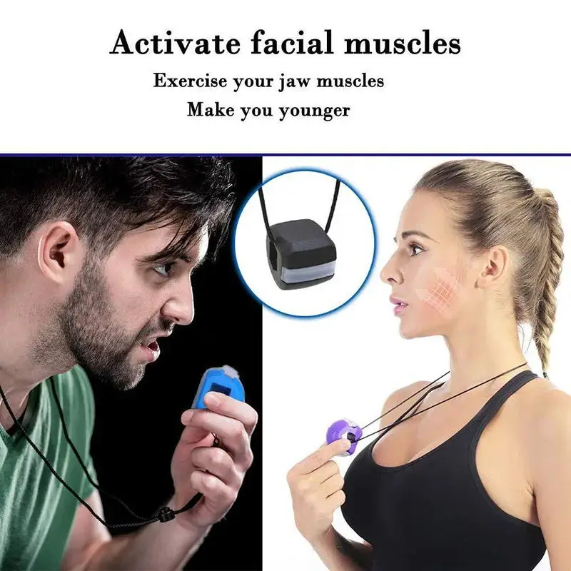 Jawline Exerciser Jaw Muscle Toner Training Fitness Ball Anti-aging Food-grade Silica Face Chin Cheek Lifting Slimming jaw exerciser chin line exerciser