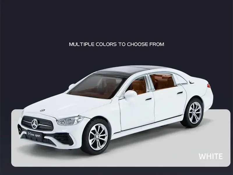 1:32 E300 L E-Class Alloy Car Model Diecasts Metal Toy Vehicles Car Model Simulation Sound and Light Collection Childrens Gifts 6