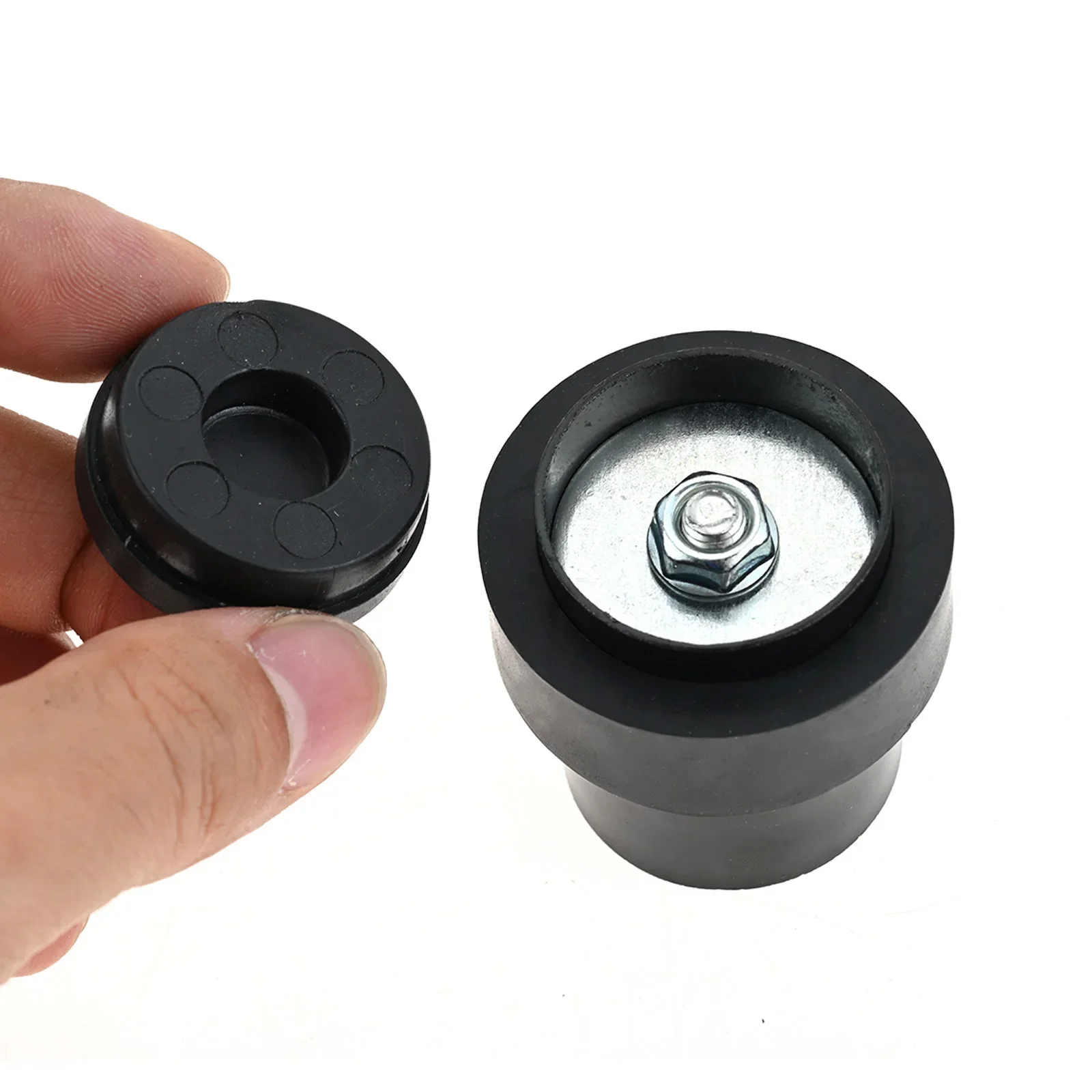 Door Stopper 1Pc Stainless Steel Door Stopper Rubber Anti-collision Cylindrical Door Stop Floor Wall Mount for Wood Glass Ceramic Tile Doors door stopper