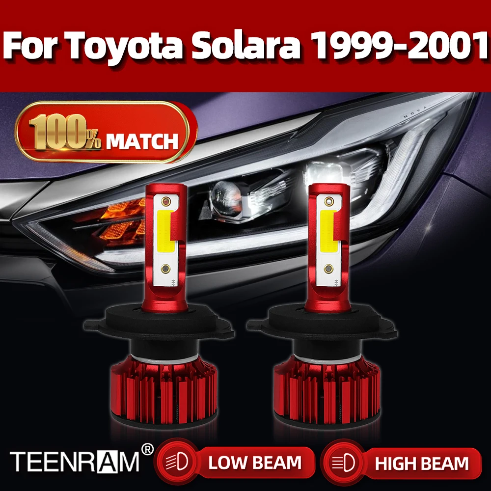 

H4 LED Headlight Bulbs High Low Beam Car Light 120W 20000LM LED Headlamps 12V 6000K White For Toyota Solara 1999 2000 2001