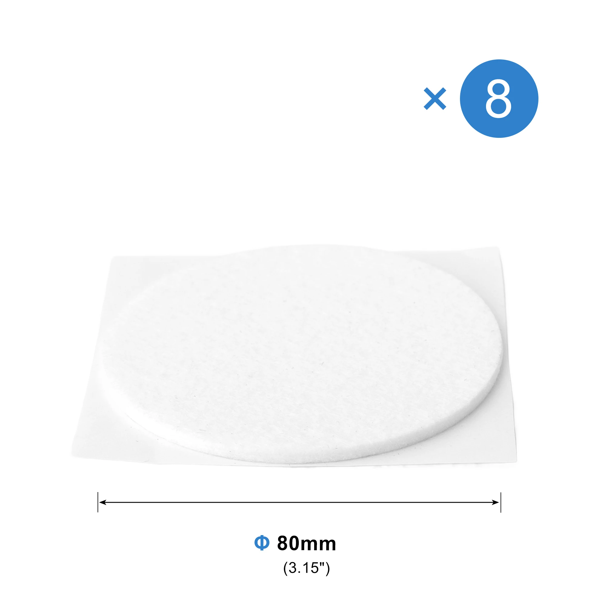 Ultra-Thick 3mm Felt Furniture Leg Pads – Self-Adhesive, Anti-Slip, Noise-Reducing Floor Protectors