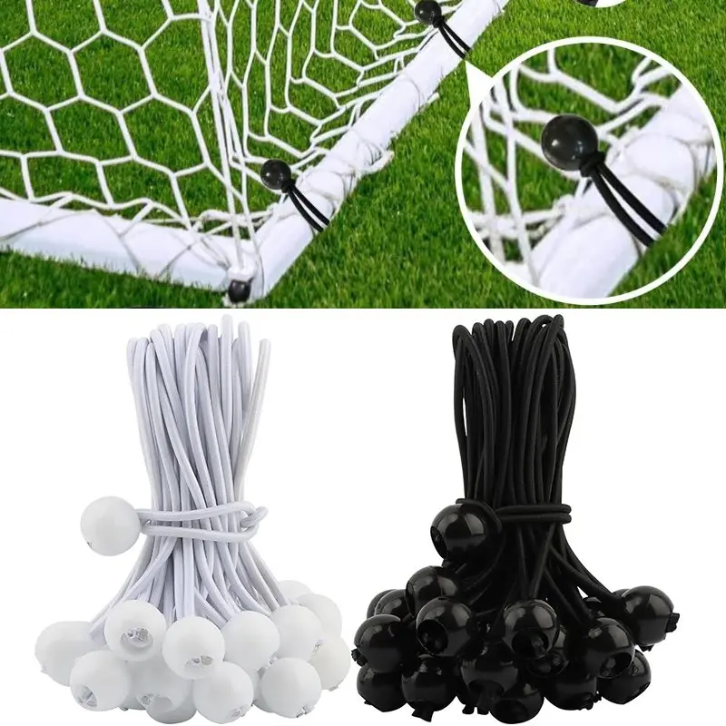 Fixed Rope Ball Tarpaulin Trampoline Tent Bungees Cord Elastic Strapping Tie Outdoor Camping Supply Accessories 10pcs