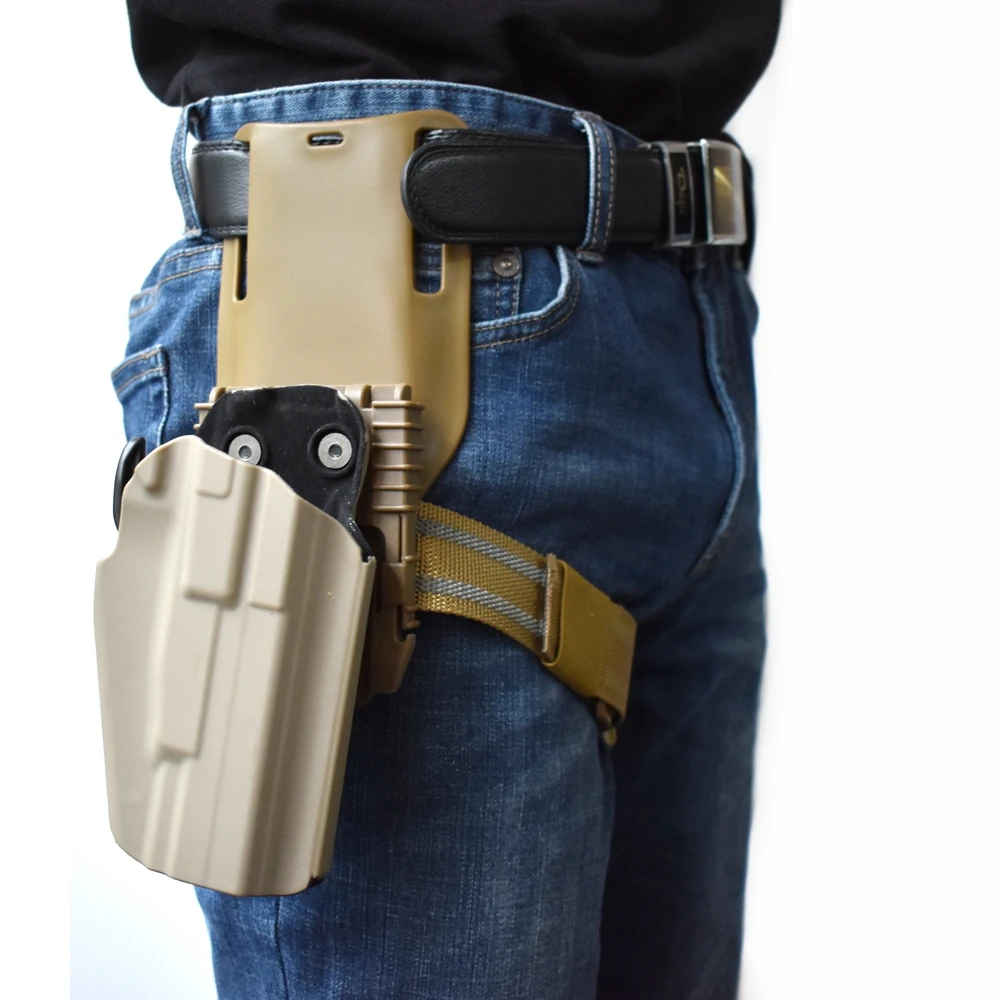 Фото Тактическая универсальная кобура для пистолета для Glock 17 19 WALTHER PPQ M2 9/40 HK45 BERETA92F Colt 1911 CZ 75 Airsoft кобура для пистолета №2