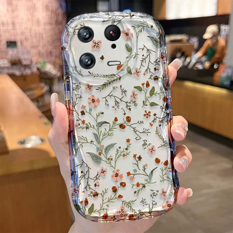 Flower Wave Pattern Phone Case - Stylish Protective Cover