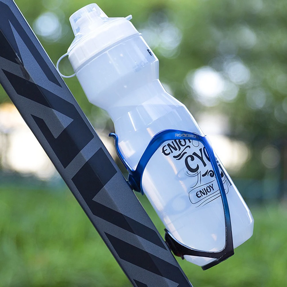ROCKBROS Integrated Molding Bicycle Kettle Holder Vacuum Electroplated Aluminum Alloy Water Bottle Holder Cycling Accessories