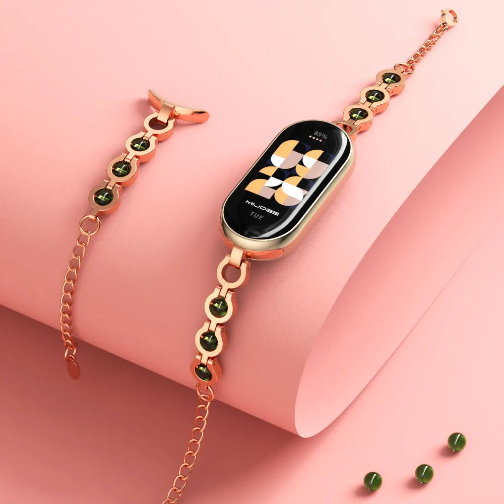 Banda Pulseira Inteligente para Mulheres e Meninas Versão Global Alça para Xiaomi Smart Band Nfc mi - Image 2