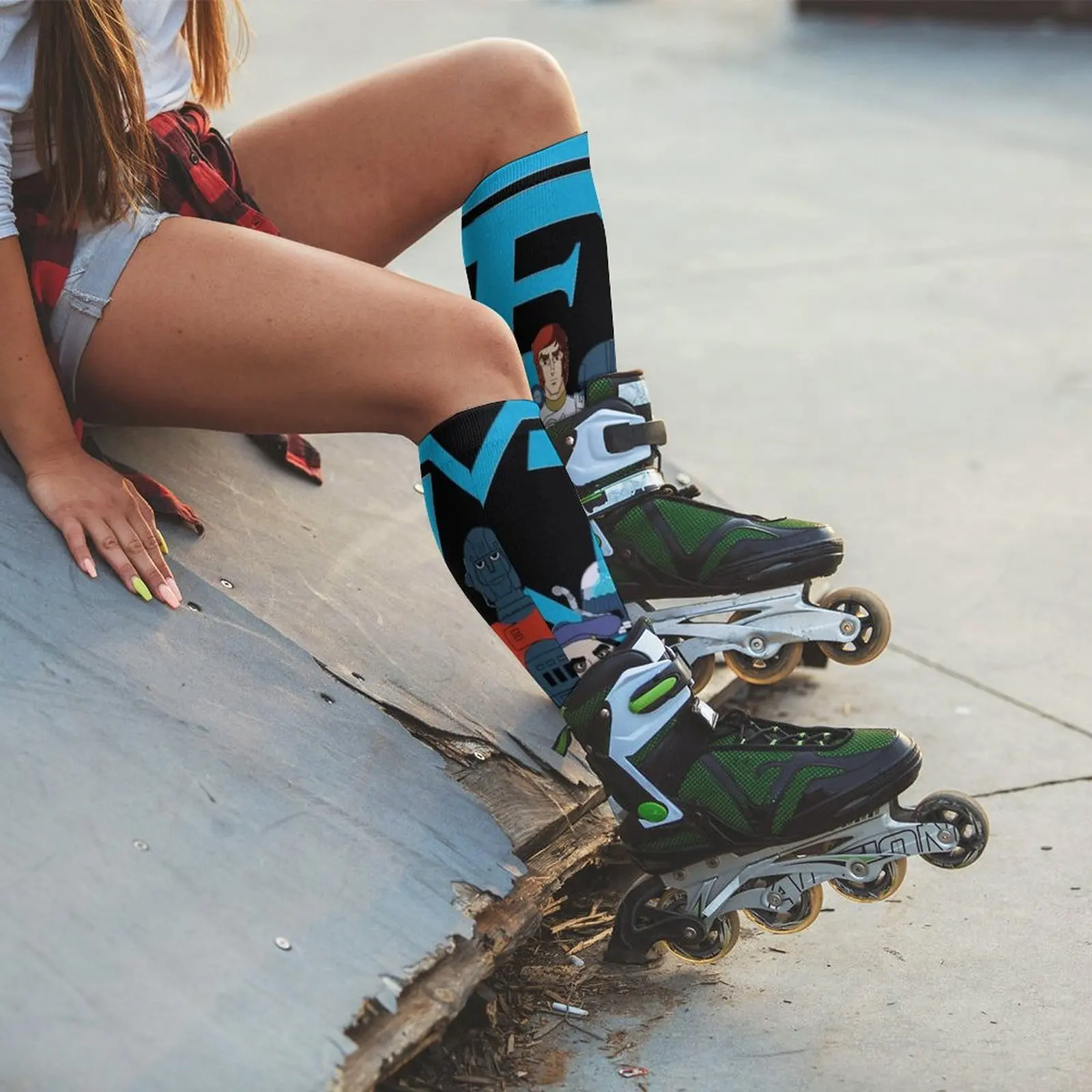 Captain Future Crew Classic T-Shirt Socks anime socks Woman socks