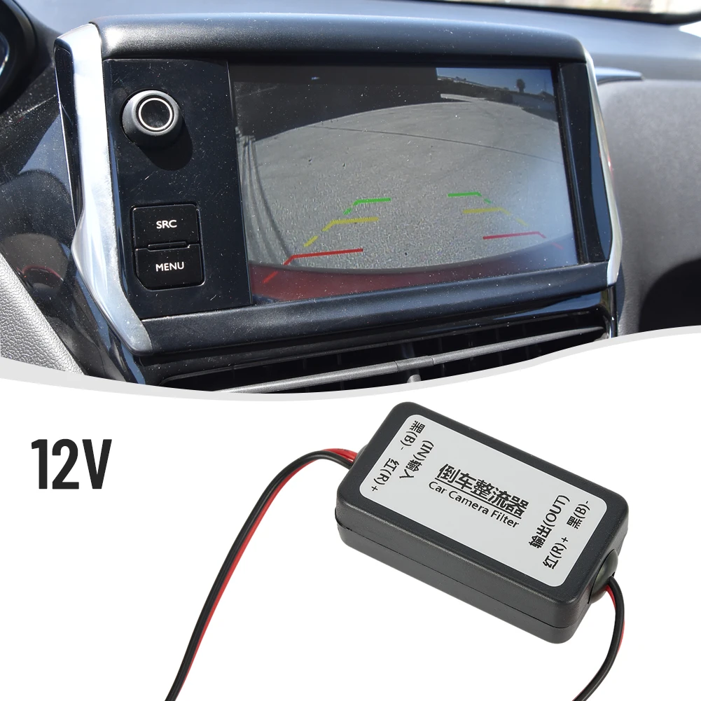 Redresseur Caméra De Recul Voiture 12V - Filtre Condensateur Pour Éviter Écran Noir - Compatible Allemande/Américaine