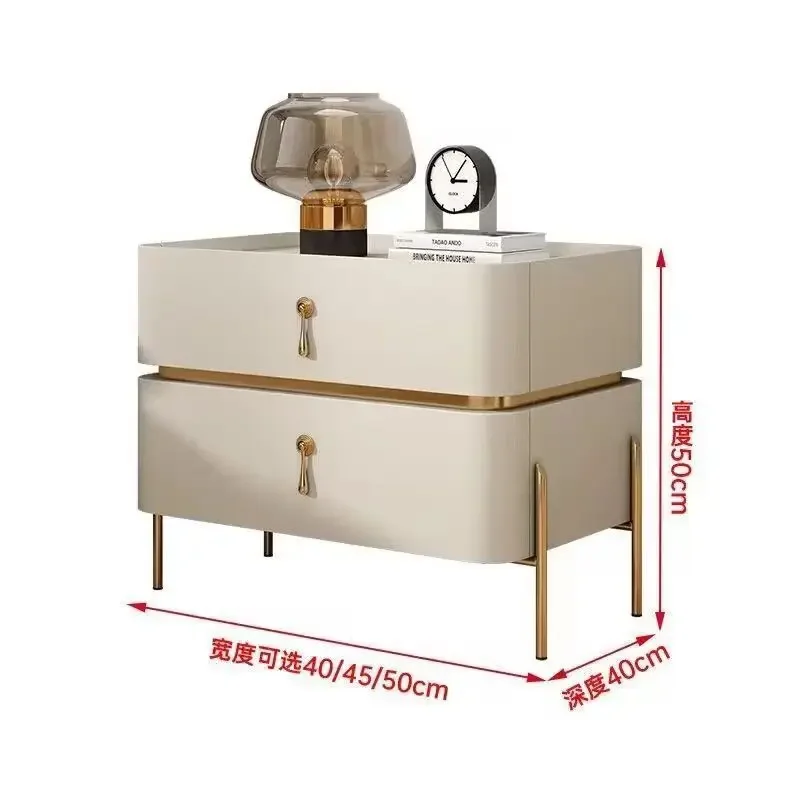 Storage Modern Nightstand Table Drawer Nordic Designer Trendy Nightstand Aesthetic Luxury Mesitas De Noche Bedroom Furniture