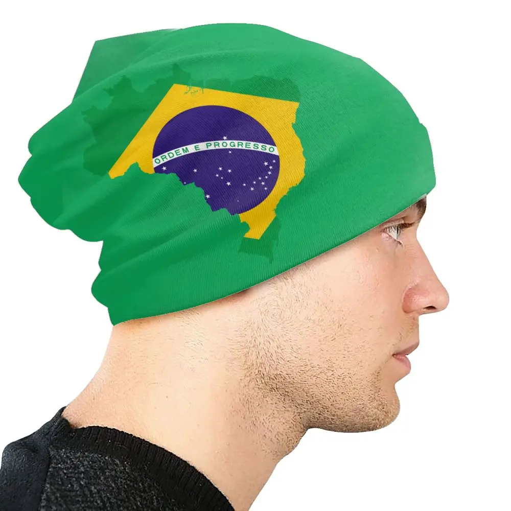 Benutzerdefinierte Brasilien Flagge Motorhaube Hut Stricken Hut Männer Frauen Coole Unisex Warme Winter Beanies Kappe – Detail 9
