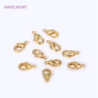 DIY Jewelry Making Accessories 18K Gold Plated Brass Crimp Bead,Lobster Clasps,Protector For Jewelry,Supplies For Jewelry 5