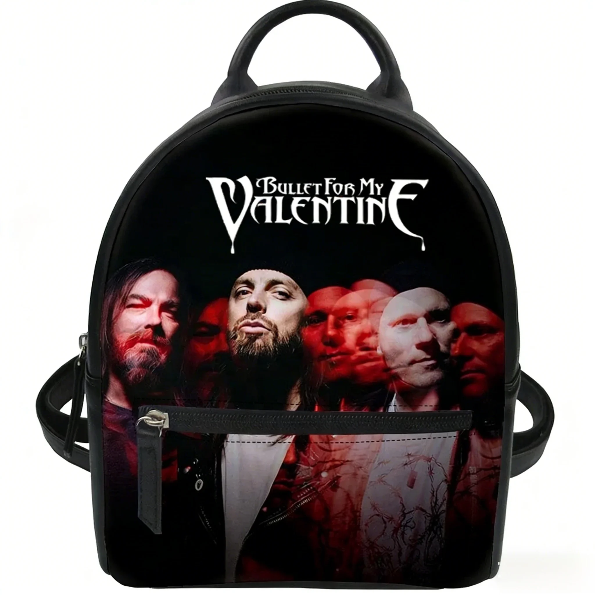 Bullet for My Valentine 밴드 맞춤형 배낭 지갑 여성 카터 학교 가방 더블 숄더백 미니 데이팩 가죽 여행 가방