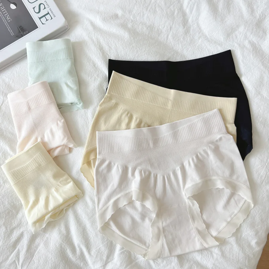 

Modal High-rise Panties women simple 7A antibacterial briefs female underpants lingerie N8607