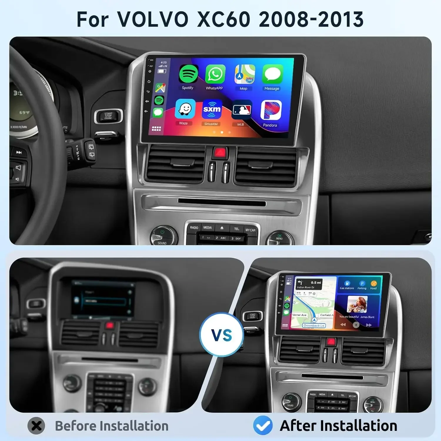 Android Car Stereo Radio GPS Navigation System