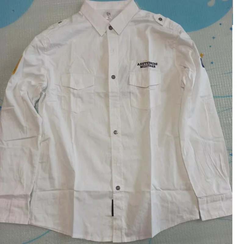 

Spring Summer Shirt Sleeve Camisas Shirt Slim Militare Shirt Summer Camisa Fit Long Shirt Dress Hombre Asstseries Men Ma1 shirt