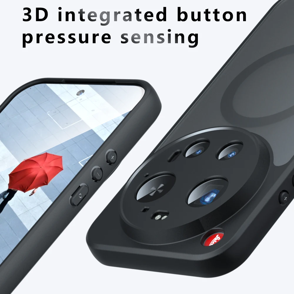 Magnetic Wireless Charging Matte Hard Phone Case