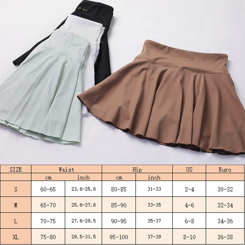 Aiithuug Fake Two Pieces Pleated Golf Skirt With Pocket Women's High Waist Soft Elastic Athletic Golf Tennis Gym Workout Skorts