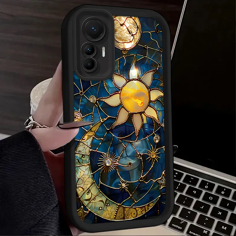 Aesthetic Sun & Moon Design TPU Phone Case