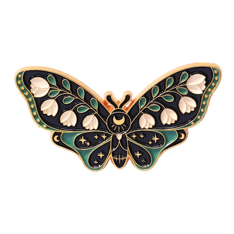 Broche Papillon Colorée Pour Femme - Alliage, Strass, émail - Design Bohème - Pour Chapeau, Sac, Robe, Veste - Cadeau Tendance