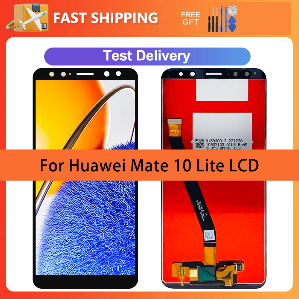 

5.9" For Huawei Mate 10 Lite LCD RNE-L21 RNE-L22 RNE-L01 Display Touch Screen Assembly With Frame For Huawei Nova 2i LCD