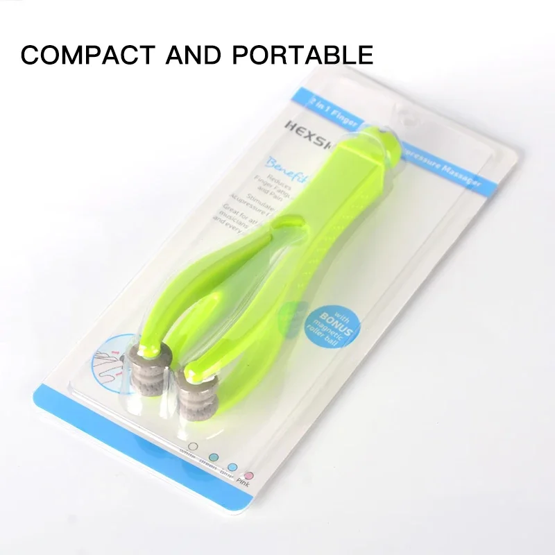 Finger Joint Acupoint Massager Rollers Handheld Hand Acupuncture Points Massager Relieve Finger Fatigue Arthritis Massage Tool