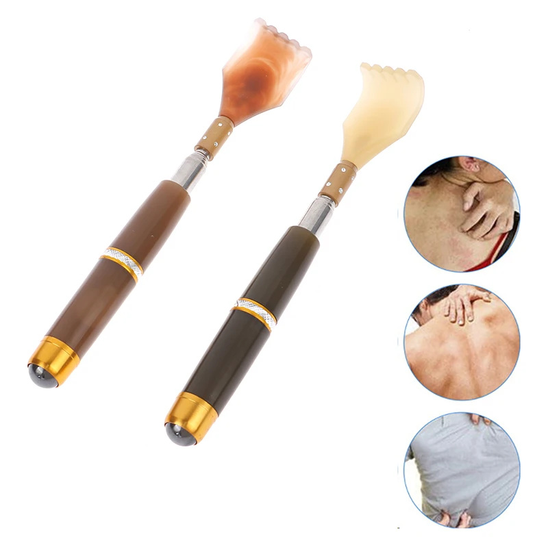 Extendable Magnetic Ball Hackle Back Scratcher 1 Pc Magnet Telescopic Scratching Backscratcher Massager Back Scraper