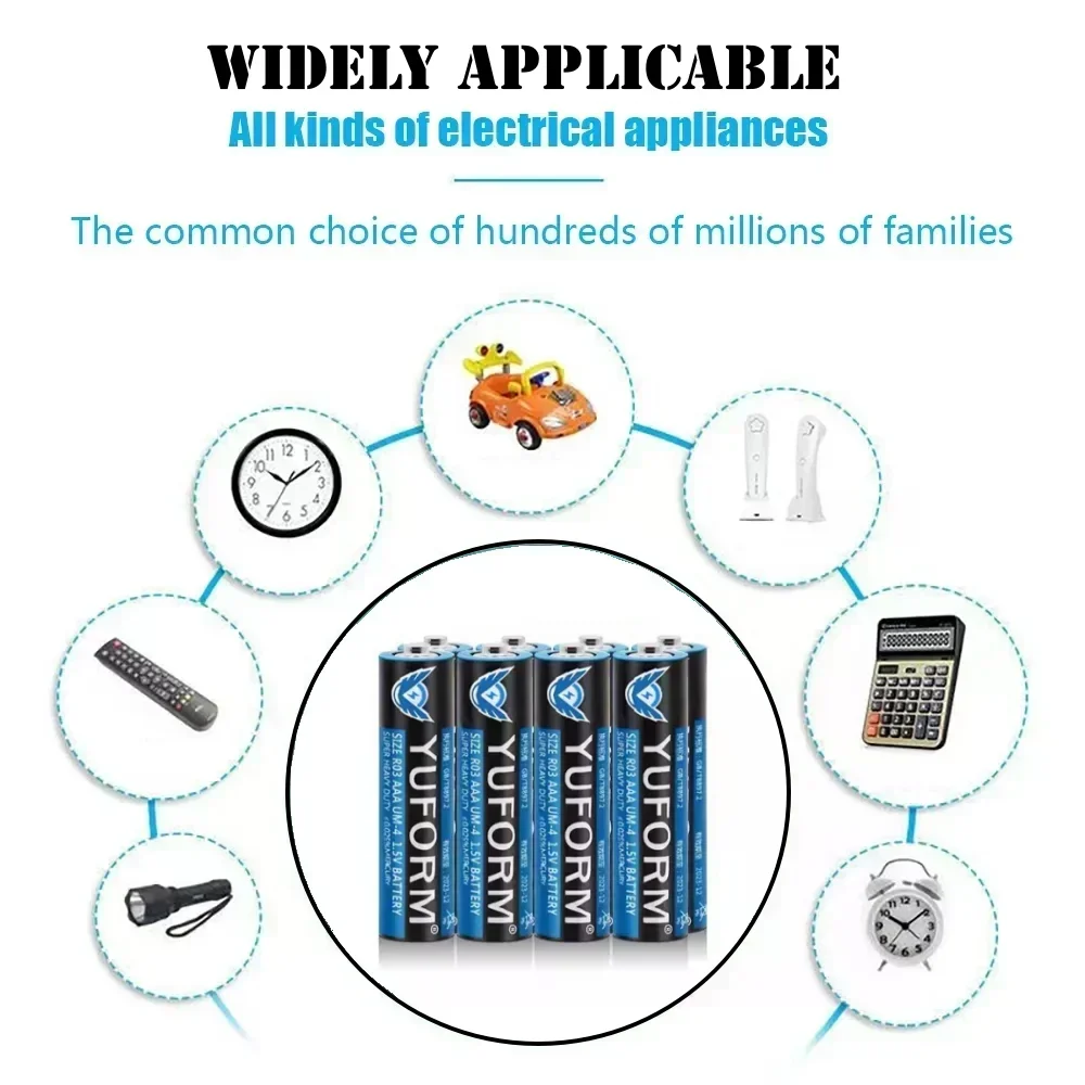 1.5V AAA Disposable Alkaline Dry Battery for Led Light Toy Mp3 Camera Flash Razor CD Player Wire