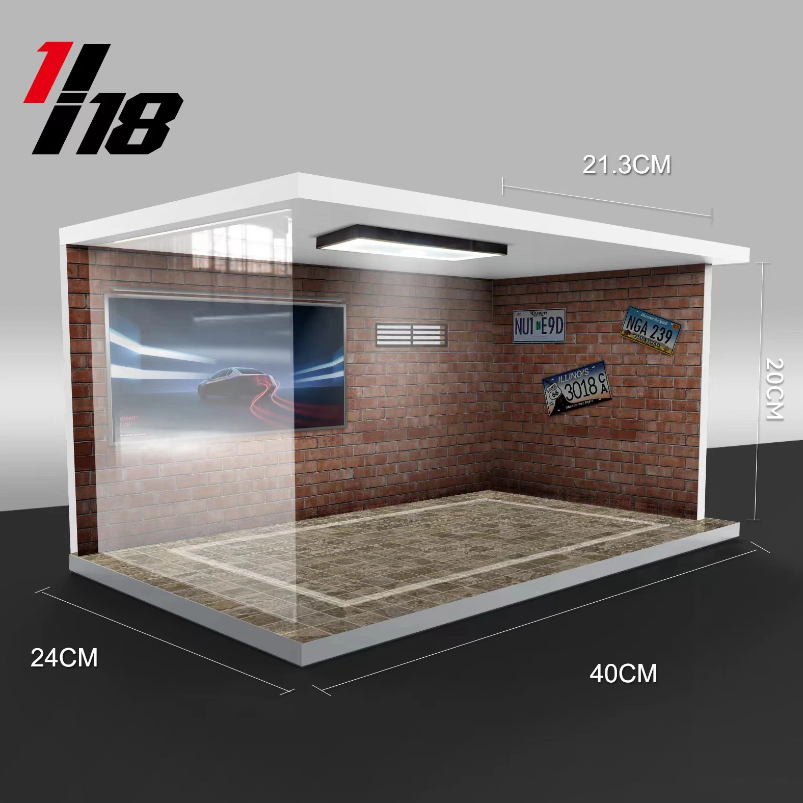 1/18 IG-Model Car Park Diorama カーポートジオラマ Amazon | WEB限定IG3121 1/18 IG-Model Car Park Diorama with