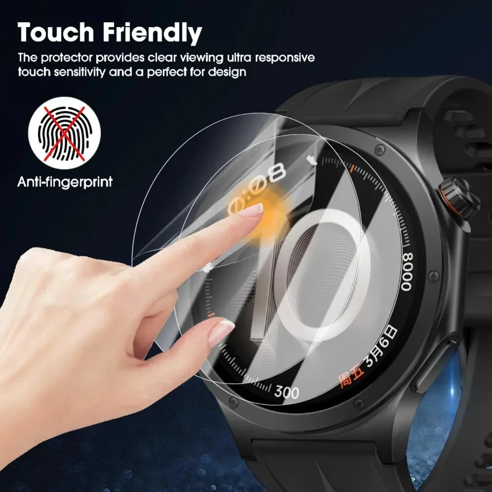 HD Hydrogel Film Screen Protectors for Smartwatches - Anti-Scratch, 9D Soft Full Cover
