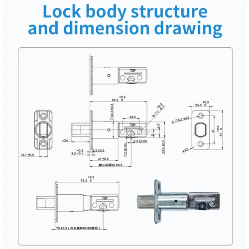 Tuya TTlock 스마트 홈 블루투스 지문 잠금 장치, 스마트 도어락, 디지털 비밀번호 앱 원격 잠금 해제, 전자 잠금 장치 6