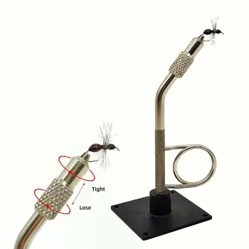 플라이 타이 바이스 범용 바인딩 도구 C 클램프 후크, 받침대 베이스 루어 제작, 휴대용 장비, 낚시 플라이 타이 도구