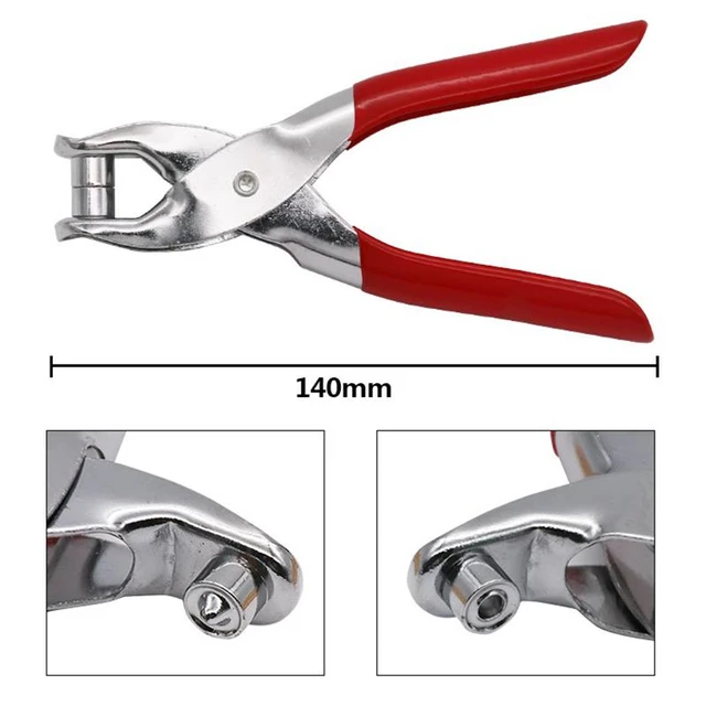 Eyelet Hole Puncher Leather Belt Hole Punch Plier Revolve Sewing Machine  Bag Setter Tool Watchband Strap Household leathercraft